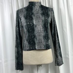 Olivia Rae L/M Snakeskin Crop Top